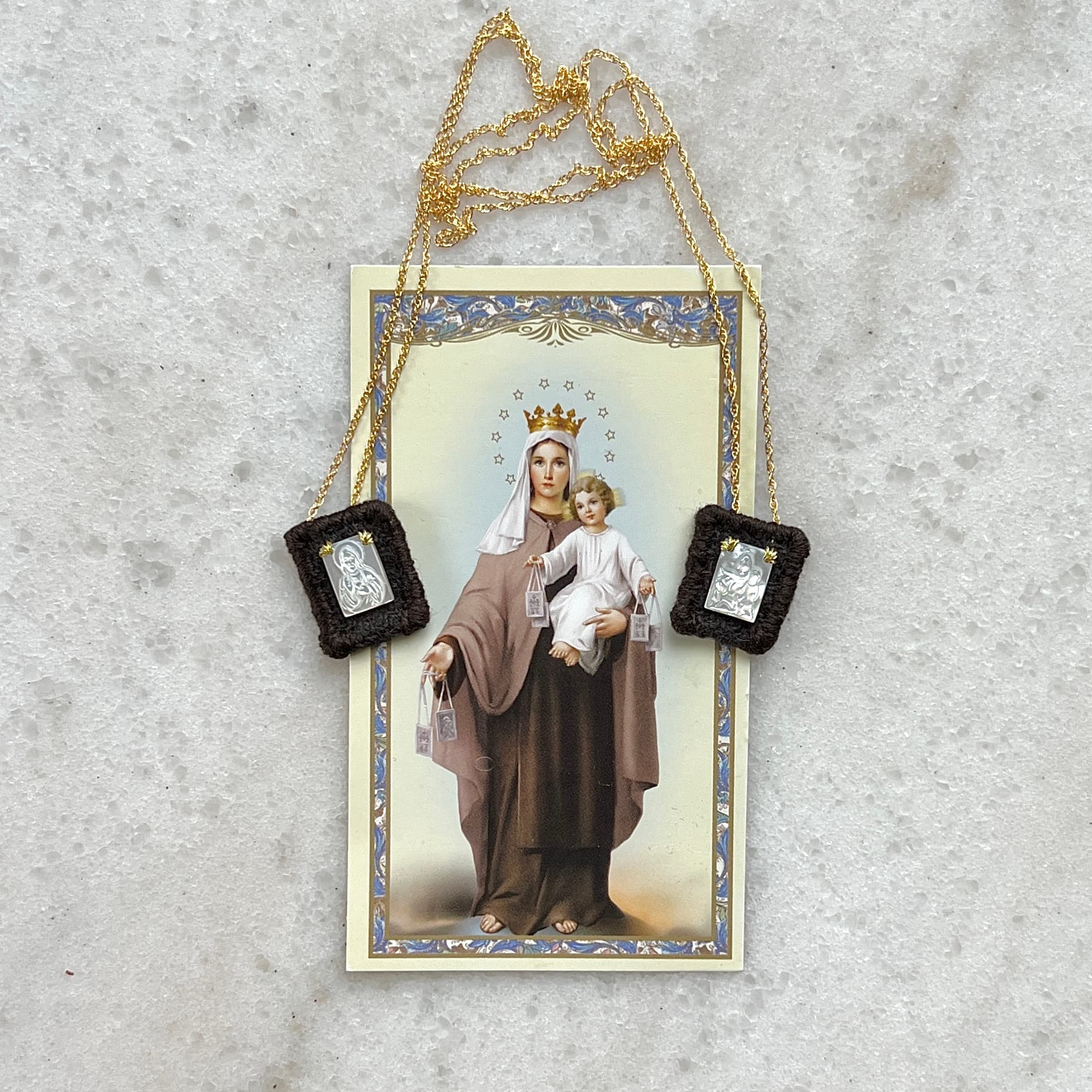 Brown Scapular Necklace image