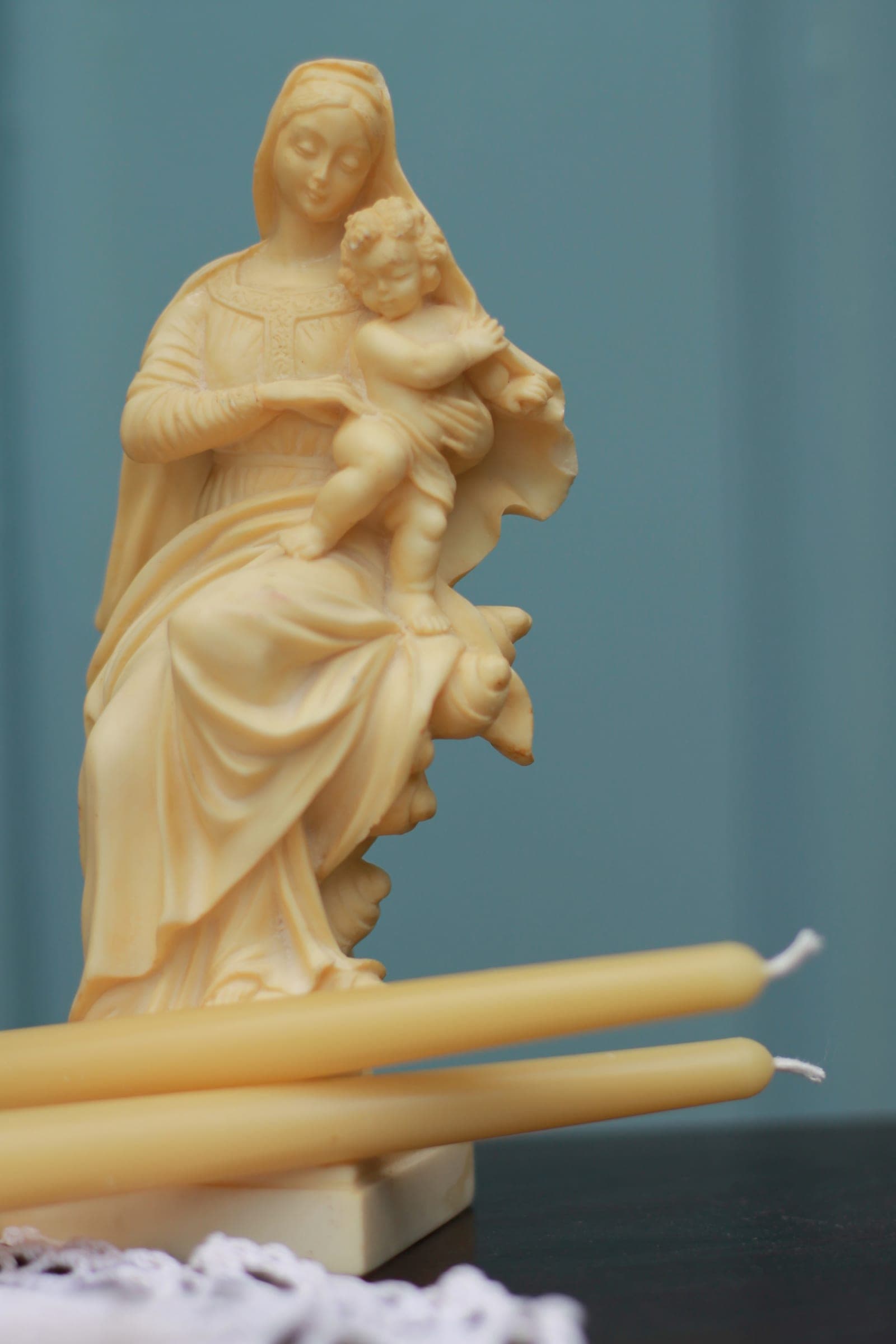 Beeswax Taper Candles - Yellow image