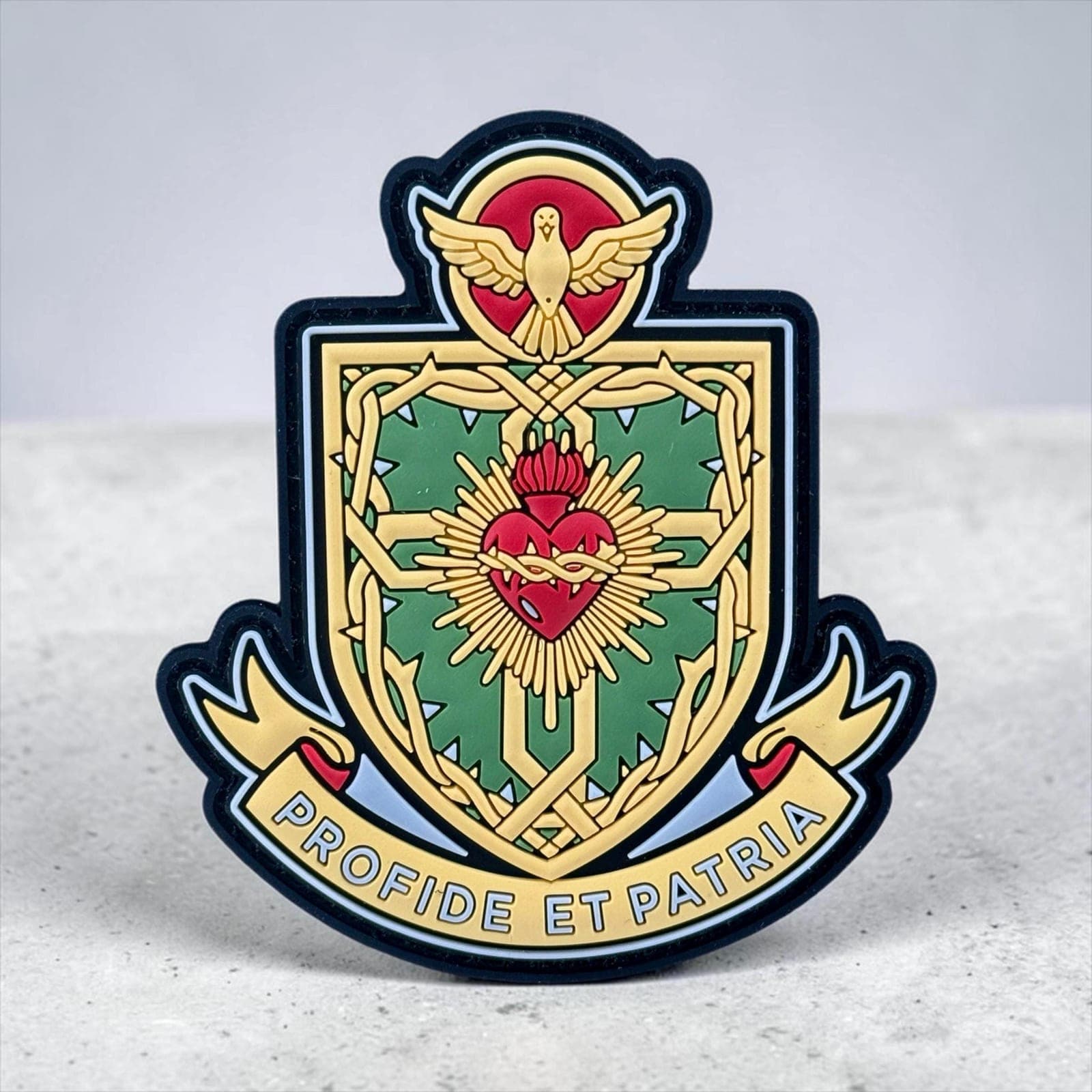 Pro Fide Et Patria For Faith and Country PVC Morale Patch
