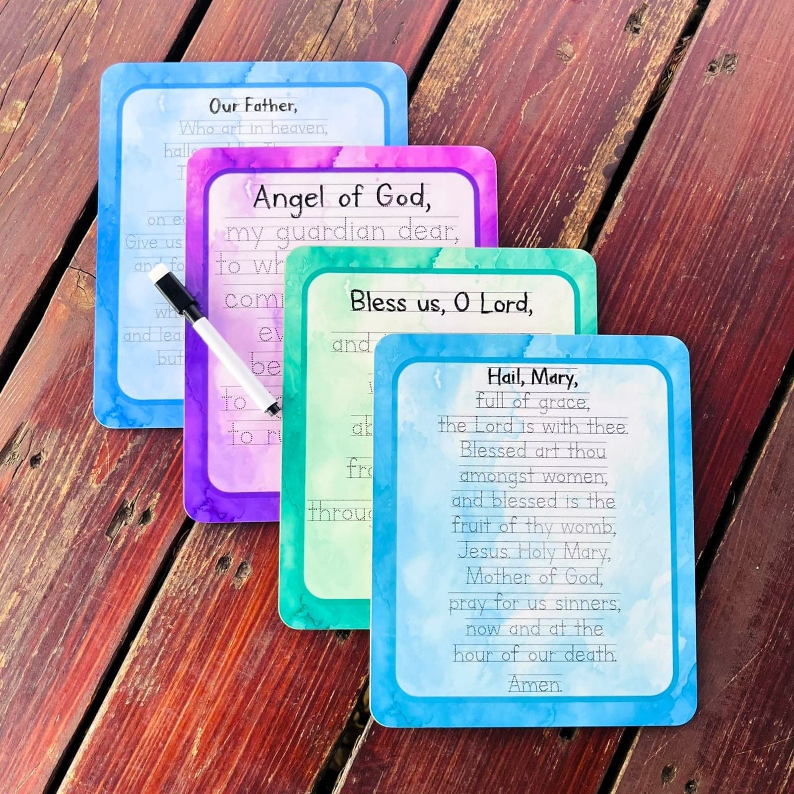 Beginner Prayer Dry Erase Board Bundle image