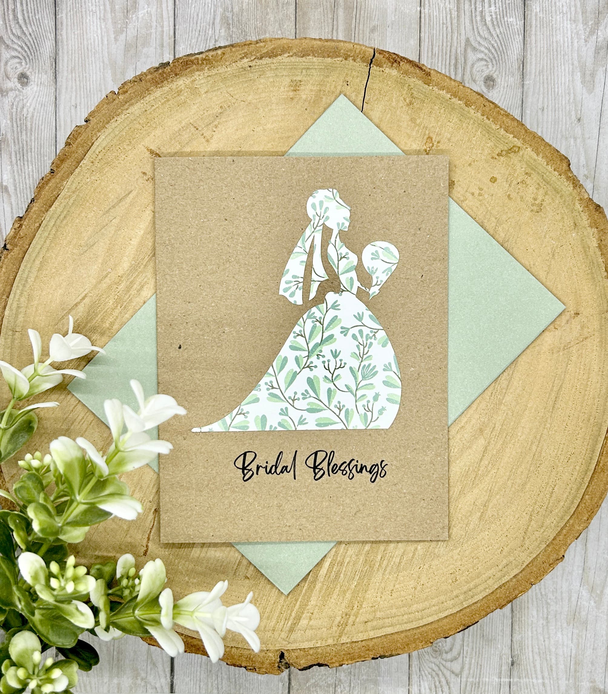 Bridal Blessings Silhouette Card