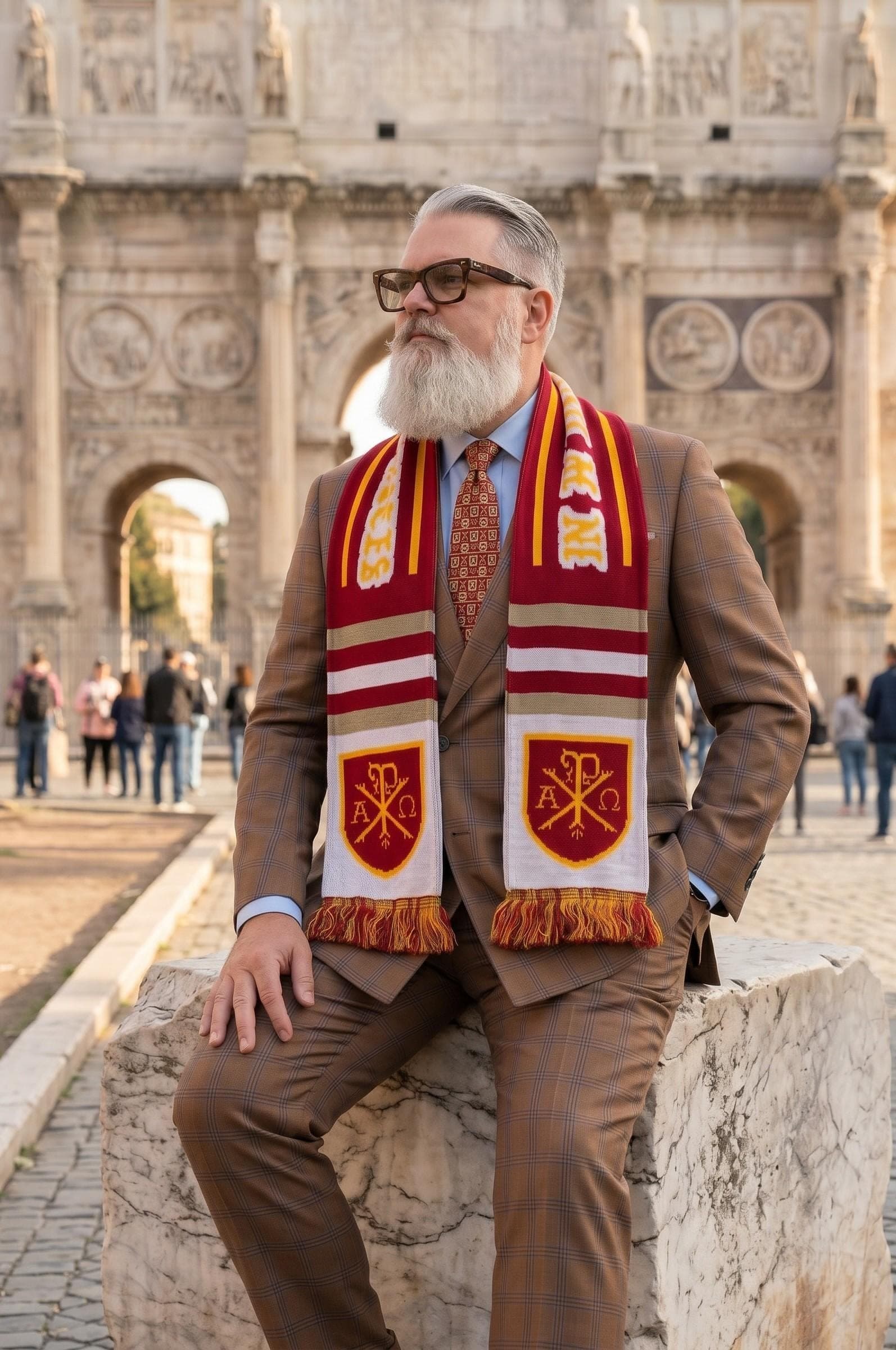 St. Constantine In Hoc Signo Vinces Catholic Scarf