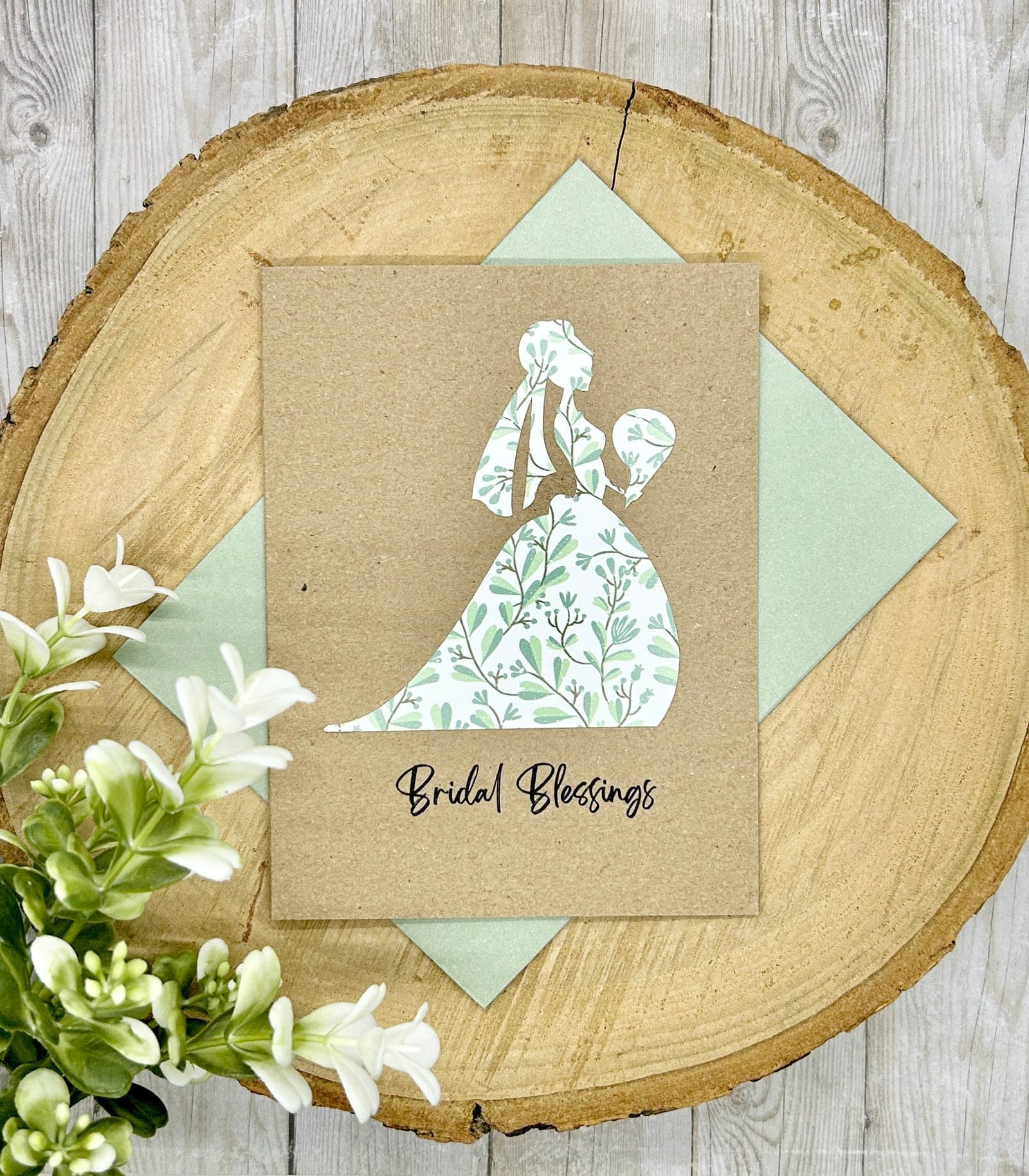 Bridal Blessings Silhouette Card
