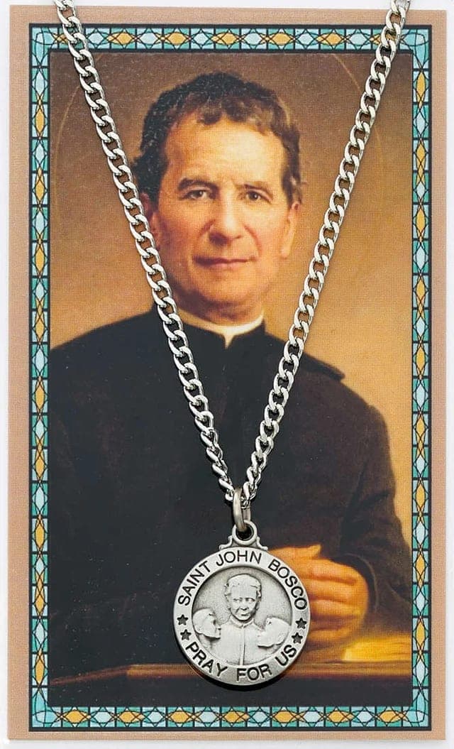 St. John Bosco Medal with Prayer Card image